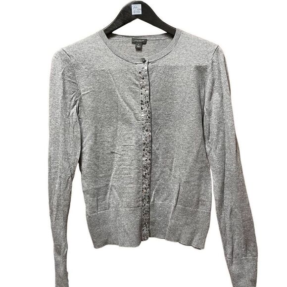 🌟70% OFF🌟 Ann Taylor Gray Glitter Sweater - Picture 1 of 2